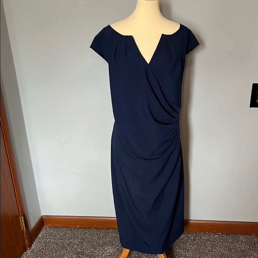 Adrianna Papell Navy Blue Dress